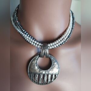 Silpada Sterling Silver Pearl Necklace